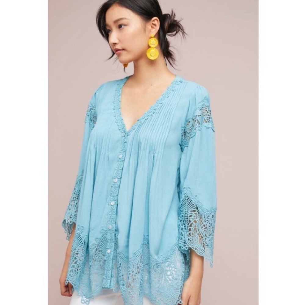 NWT Anthropologie Covington Lace Tunic
